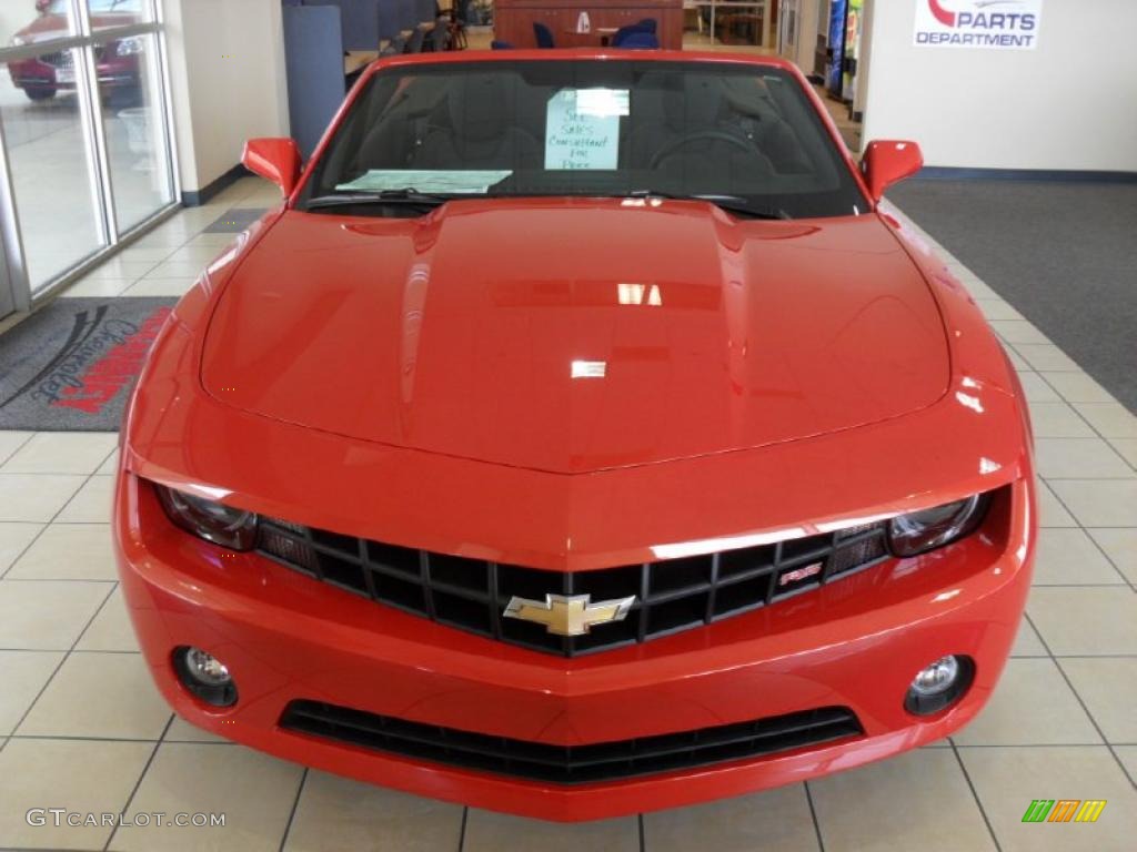 Inferno Orange Metallic 2011 Chevrolet Camaro LT/RS Convertible Exterior Photo #46255306