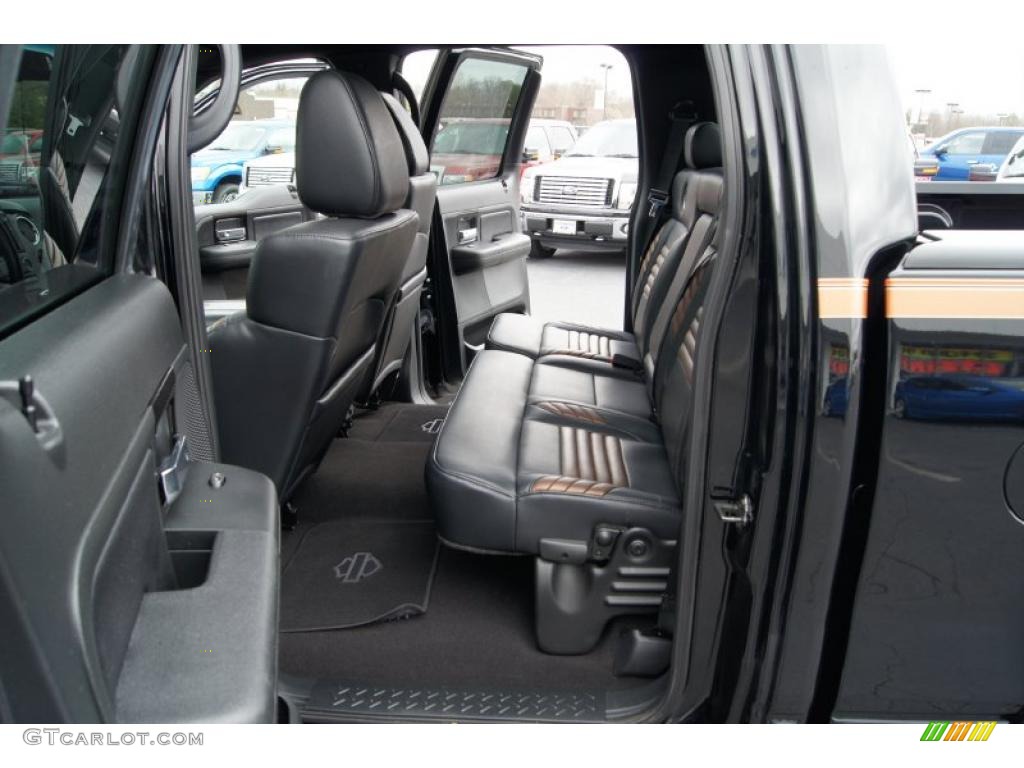 Black/Dusted Copper Interior 2008 Ford F150 Harley-Davidson SuperCrew Photo #46256029