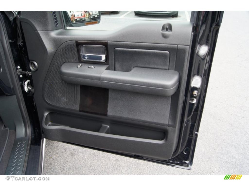 2008 Ford F150 Harley-Davidson SuperCrew Black/Dusted Copper Door Panel Photo #46256047