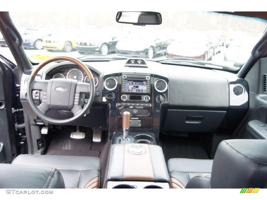 2008 Ford F150 Harley-Davidson SuperCrew Black/Dusted Copper Dashboard Photo #46256086