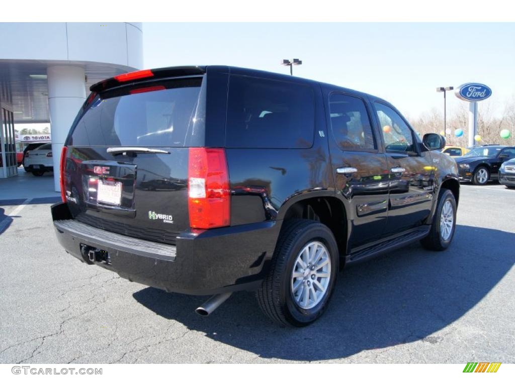 Onyx Black 2009 GMC Yukon Hybrid 4x4 Exterior Photo #46256479