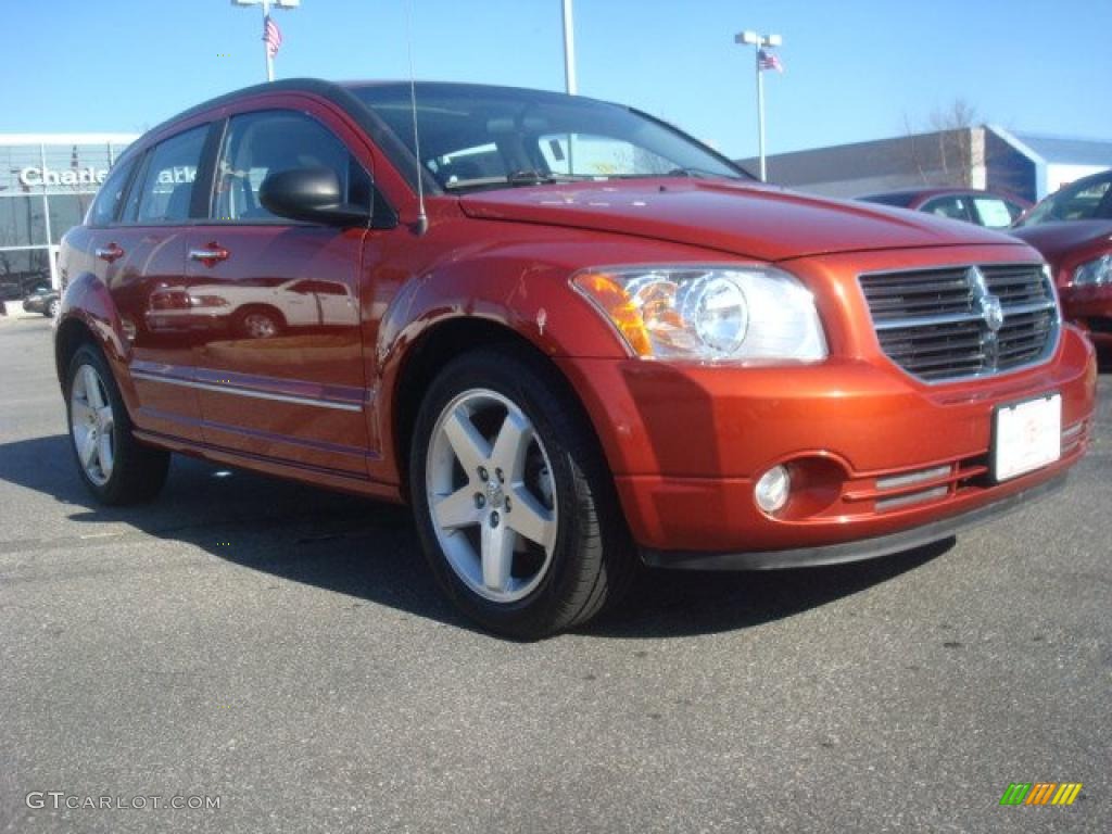 Sunburst Orange Pearl Dodge Caliber