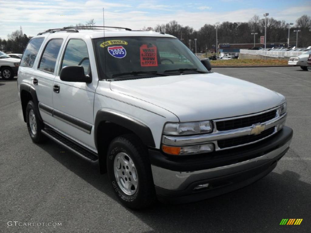 2005 Tahoe LS - Summit White / Gray/Dark Charcoal photo #5