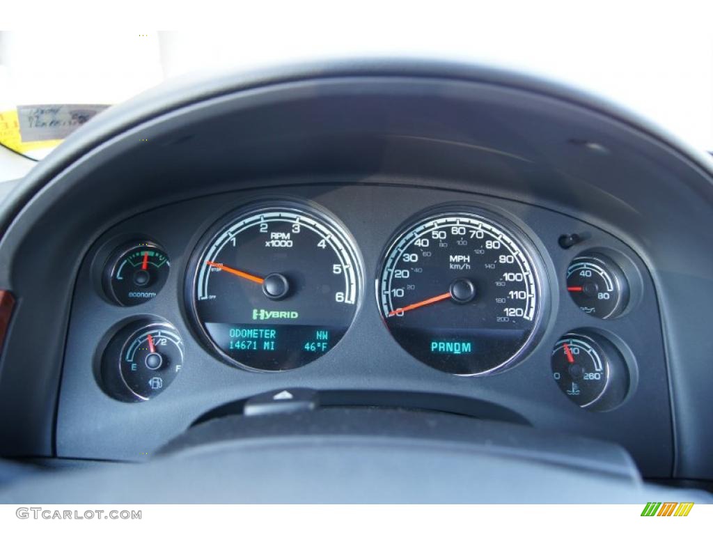 2009 GMC Yukon Hybrid 4x4 Gauges Photo #46256770