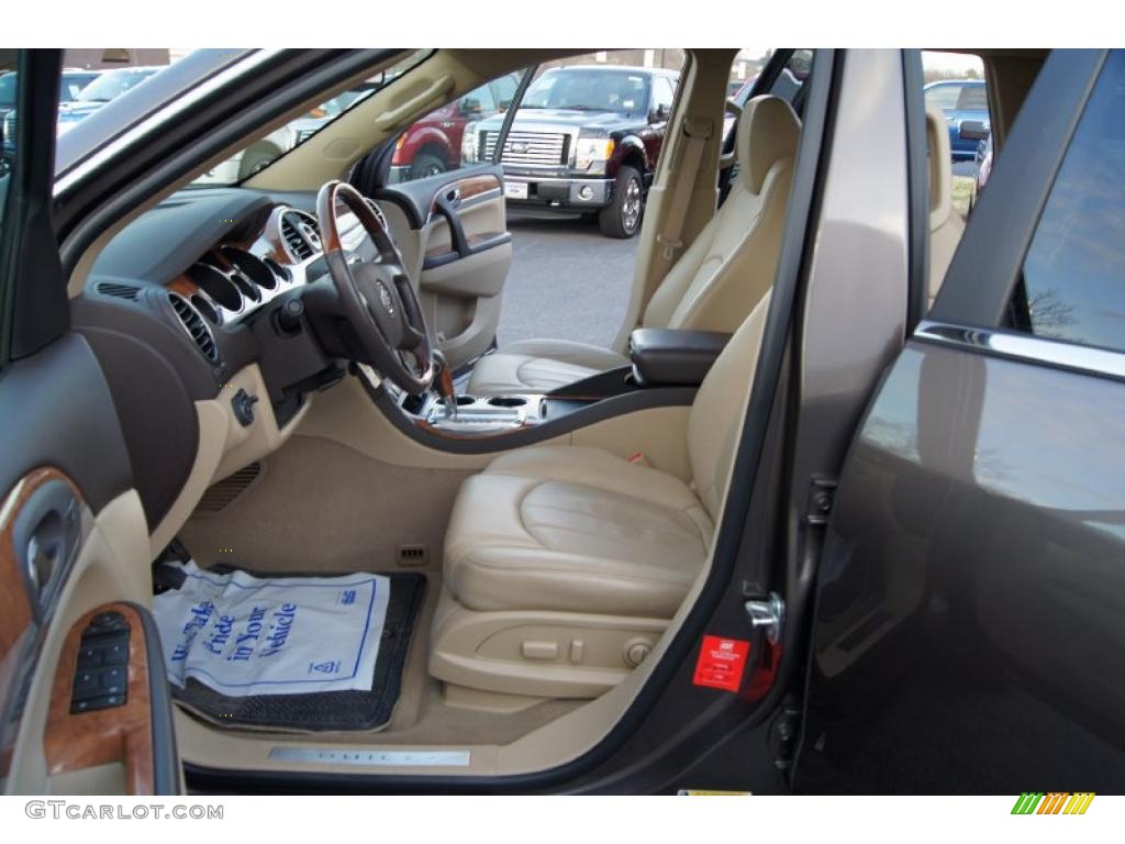 2010 Enclave CXL AWD - Cocoa Metallic / Cashmere/Cocoa photo #8