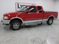 1998 Bright Red Ford F150 Lariat SuperCab 4x4  photo #1