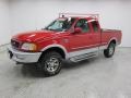 1998 Bright Red Ford F150 Lariat SuperCab 4x4  photo #28