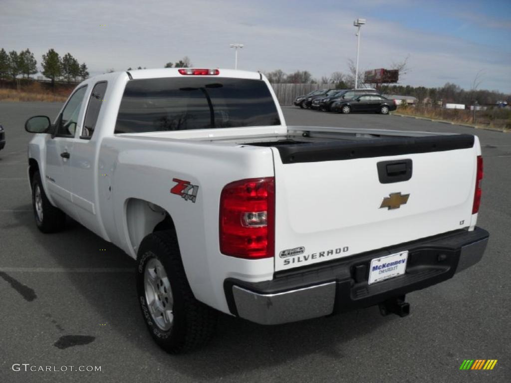 2008 Silverado 1500 LT Extended Cab 4x4 - Summit White / Ebony photo #2