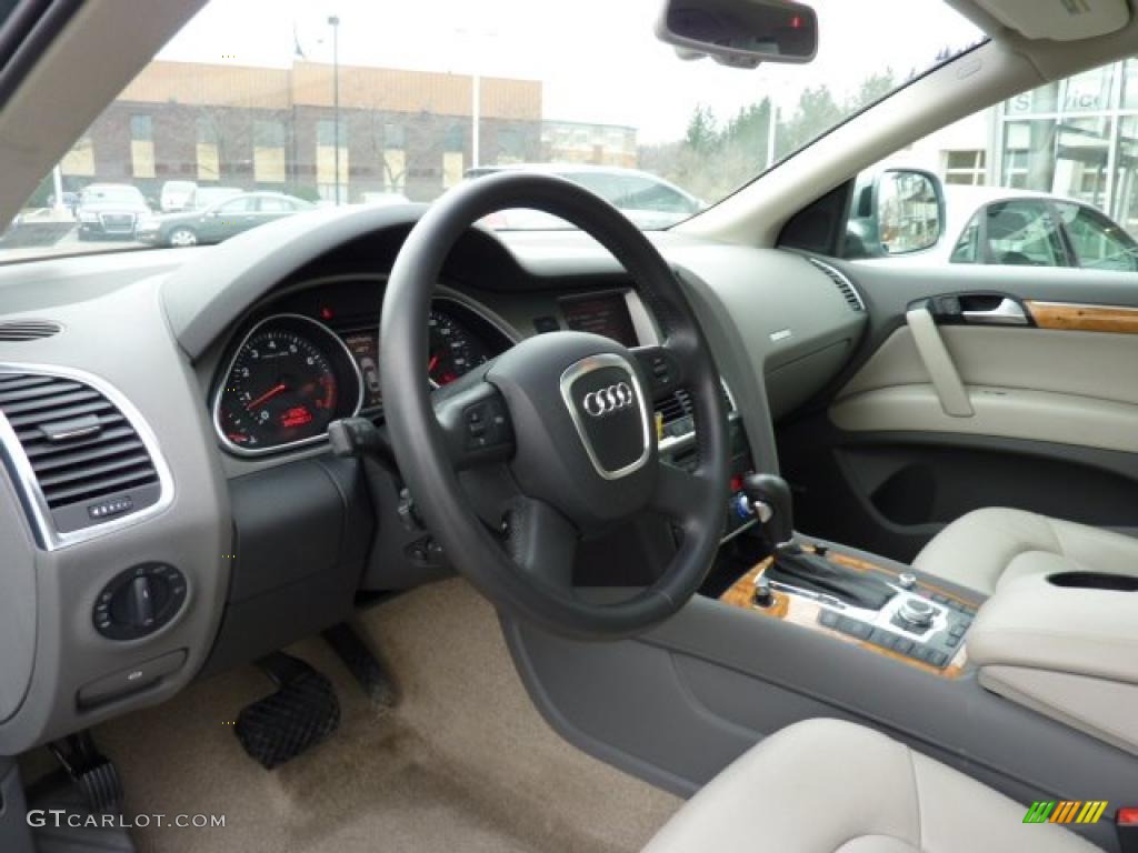 Limestone Grey Interior 2007 Audi Q7 4.2 Premium quattro Photo #46259665