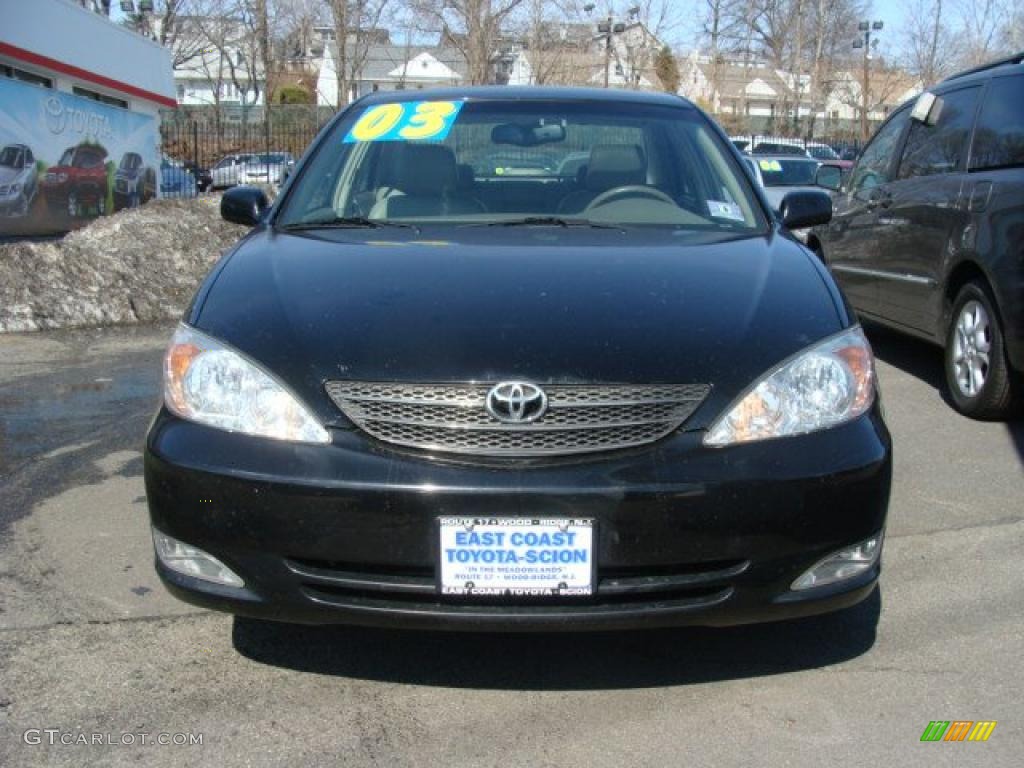 2003 Camry XLE - Black / Taupe photo #2