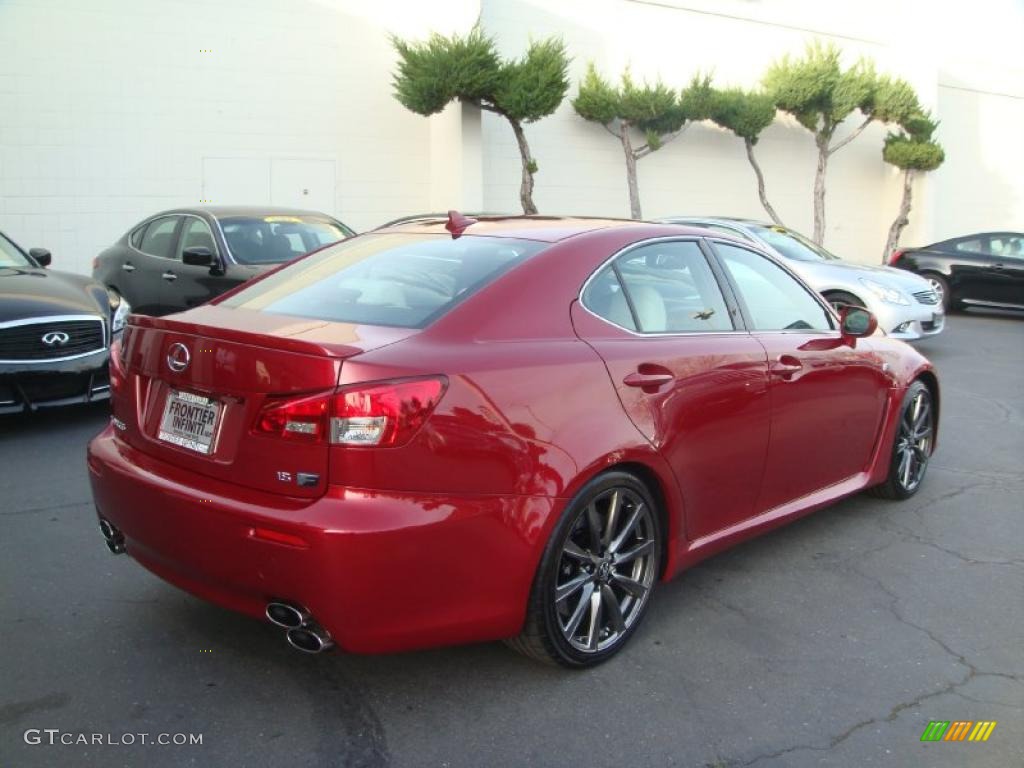 Matador Red Mica 2009 Lexus IS F Exterior Photo #46260673