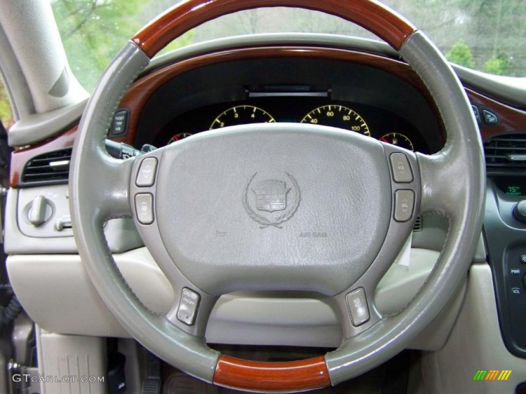 2000 Cadillac DeVille DTS Oatmeal Steering Wheel Photo #46260772