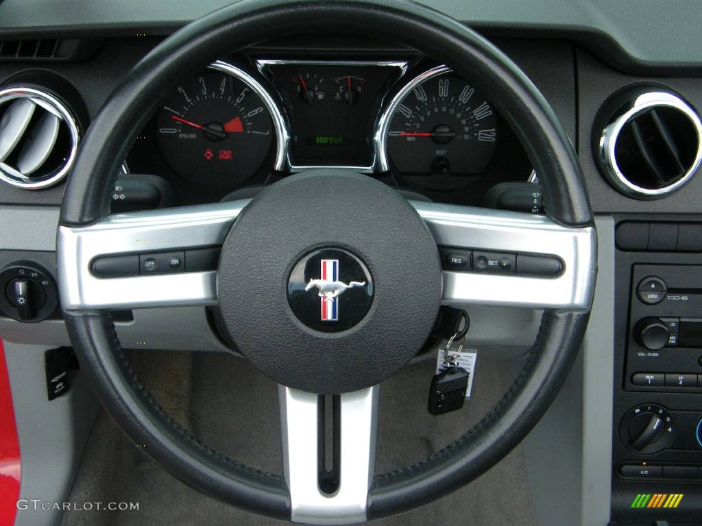 2006 Mustang V6 Premium Convertible - Redfire Metallic / Light Graphite photo #5