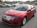 2011 Red Candy Metallic Ford Fusion SE  photo #2
