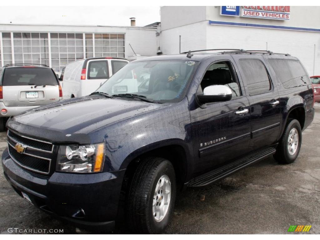 2009 Suburban LT 4x4 - Dark Blue Metallic / Ebony photo #1