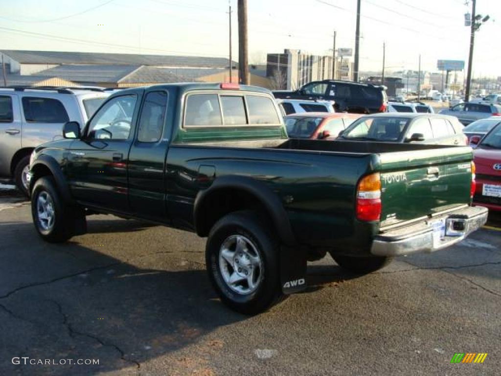 2001 Tacoma Xtracab 4x4 - Imperial Jade Green Mica / Oak Beige photo #5