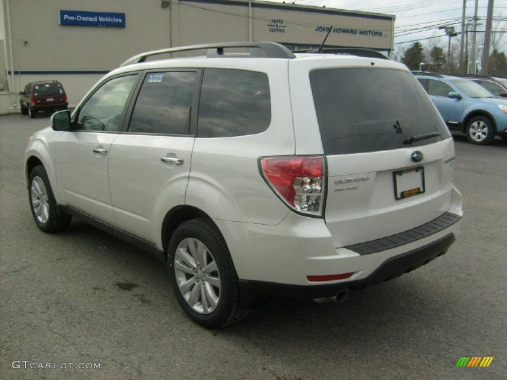 2011 Forester 2.5 X Limited - Satin White Pearl / Platinum photo #8