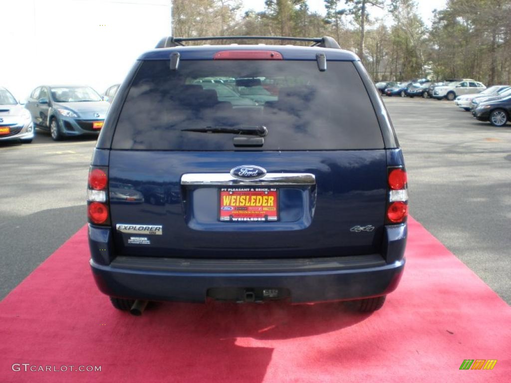 2008 Explorer XLT 4x4 - Dark Blue Pearl Metallic / Camel photo #7