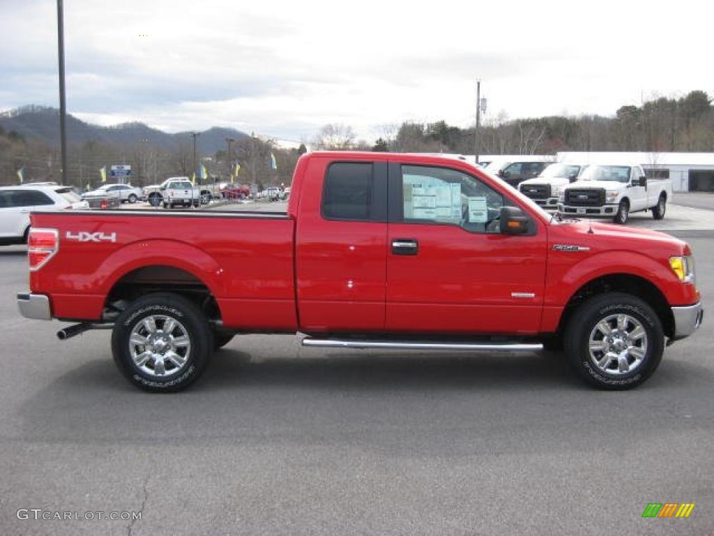 Race Red 2011 Ford F150 XLT SuperCab 4x4 Exterior Photo #46263829