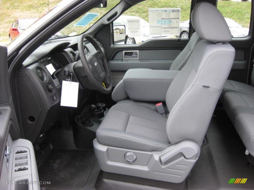 Steel Gray Interior 2011 Ford F150 XL SuperCab 4x4 Photo #46266325