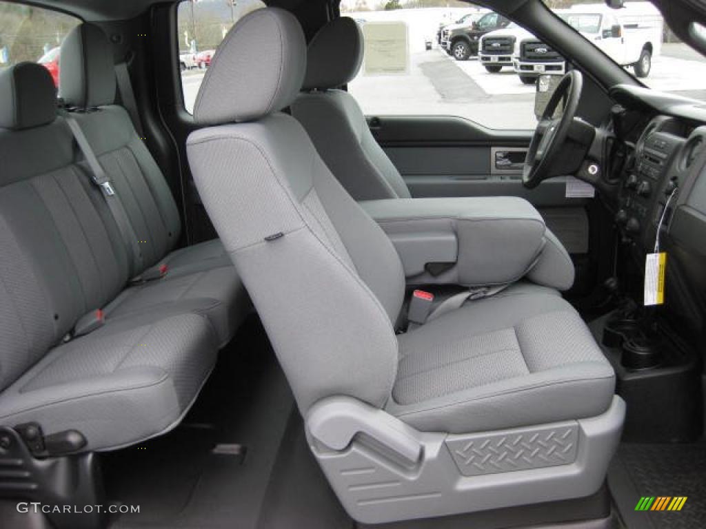 Steel Gray Interior 2011 Ford F150 XL SuperCab 4x4 Photo #46266358