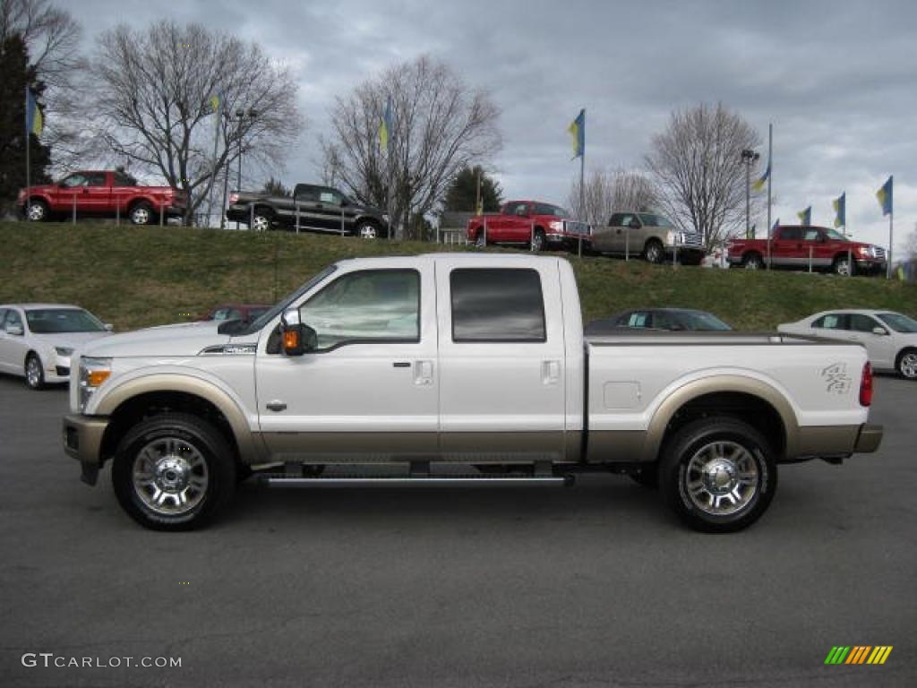 Oxford White 2011 Ford F250 Super Duty King Ranch Crew Cab 4x4 Exterior Photo #46266421