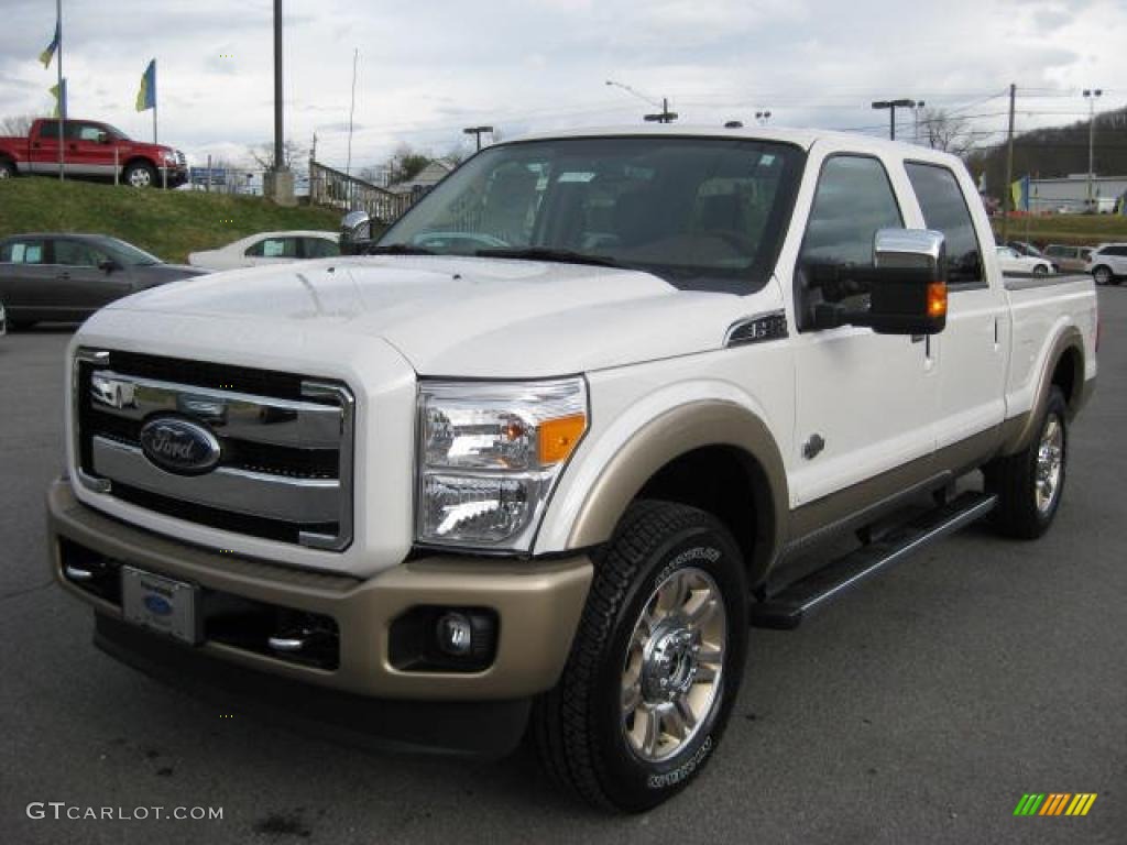 Oxford White 2011 Ford F250 Super Duty King Ranch Crew Cab 4x4 Exterior Photo #46266427