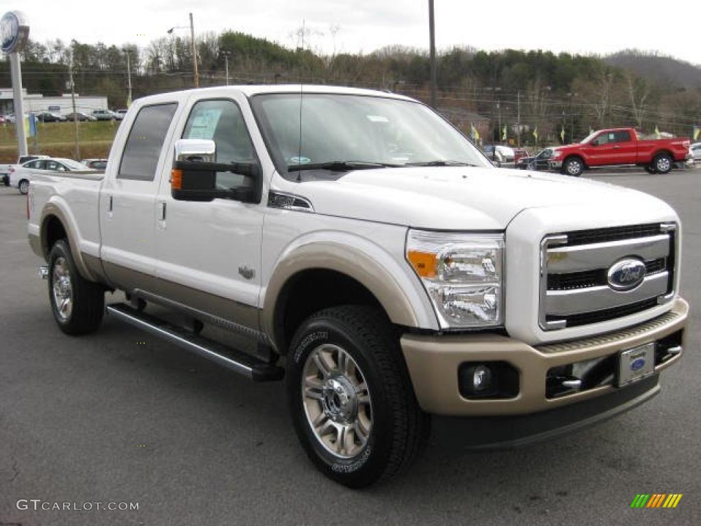 Oxford White 2011 Ford F250 Super Duty King Ranch Crew Cab 4x4 Exterior Photo #46266442