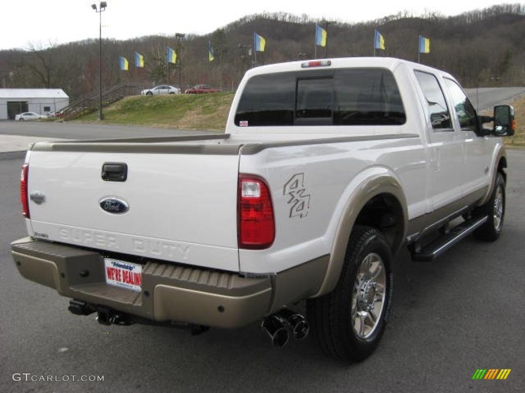 Oxford White 2011 Ford F250 Super Duty King Ranch Crew Cab 4x4 Exterior Photo #46266454