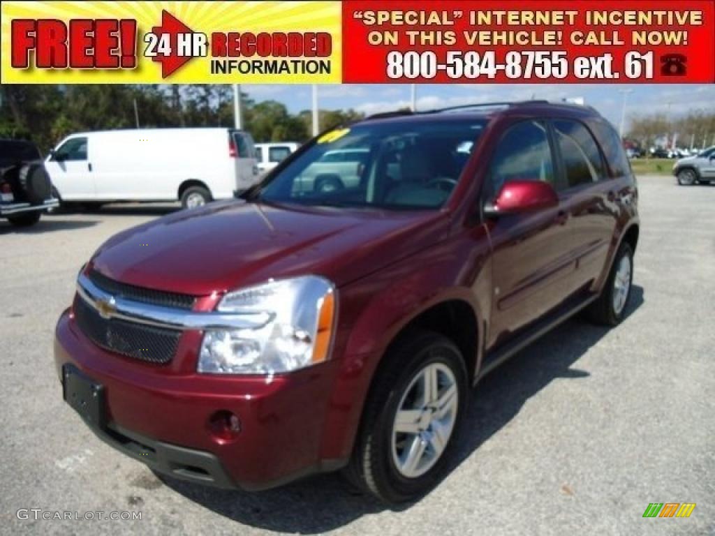 2009 Equinox LT - Deep Ruby Red Metallic / Light Gray photo #1