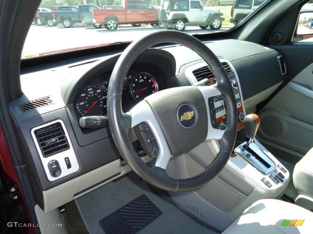 2009 Chevrolet Equinox LT Light Gray Steering Wheel Photo #46267267