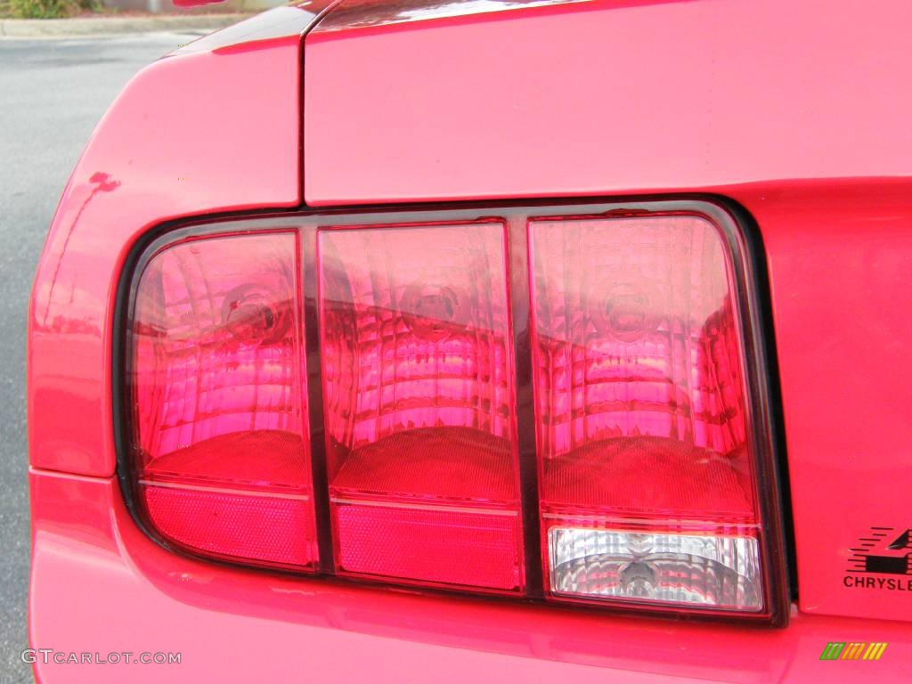 2006 Mustang V6 Premium Convertible - Redfire Metallic / Light Graphite photo #18
