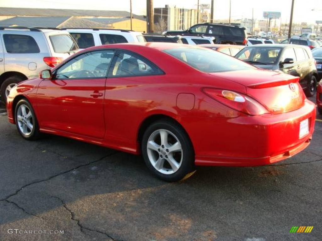 2005 Solara SE Sport V6 Coupe - Absolutely Red / Dark Stone photo #5