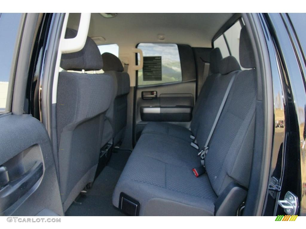 Black Interior 2011 Toyota Tundra SR5 Double Cab 4x4 Photo #46270054