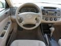Taupe 2004 Toyota Camry LE V6 Dashboard