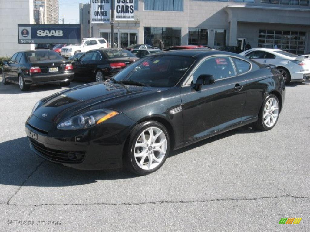 2007 Black Pearl Hyundai Tiburon GT 46243660 Photo 2