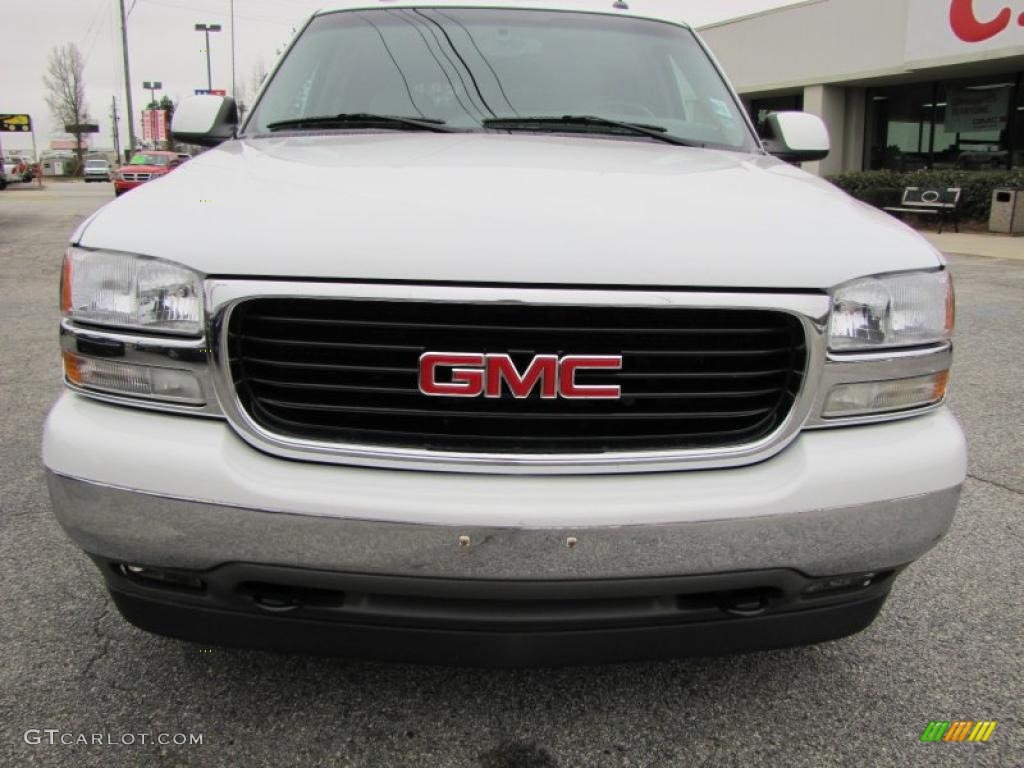 2005 Yukon SLT - Summit White / Pewter/Dark Pewter photo #2
