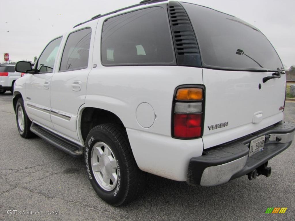 2005 Yukon SLT - Summit White / Pewter/Dark Pewter photo #5