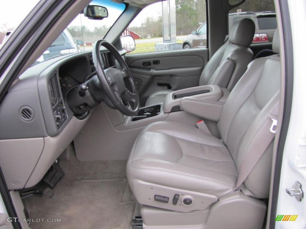2005 Yukon SLT - Summit White / Pewter/Dark Pewter photo #9