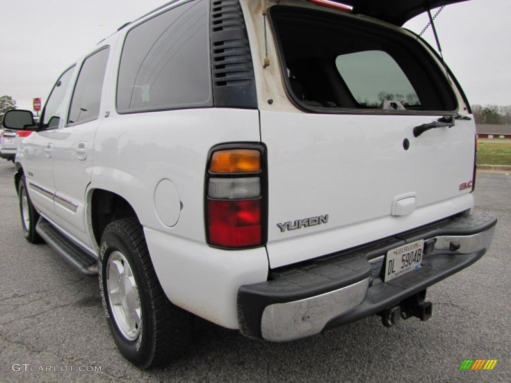 2005 Yukon SLT - Summit White / Pewter/Dark Pewter photo #13
