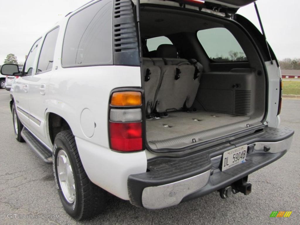 2005 Yukon SLT - Summit White / Pewter/Dark Pewter photo #14