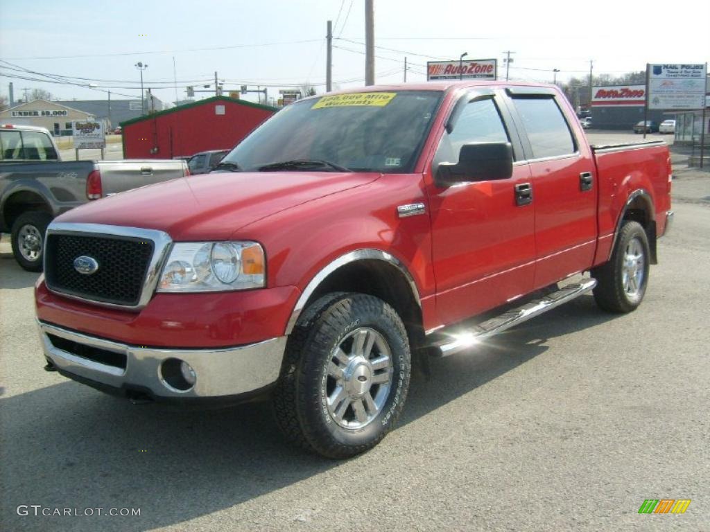 Bright Red Ford F150