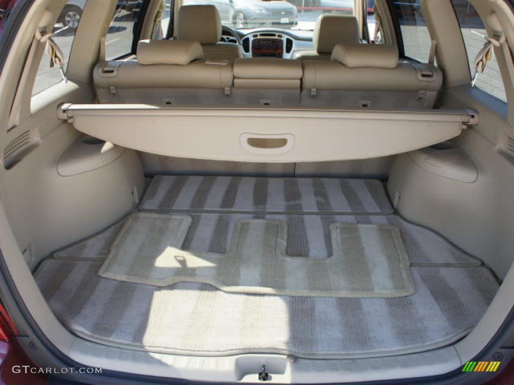 2007 Highlander Limited - Maroon / Ivory Beige photo #16