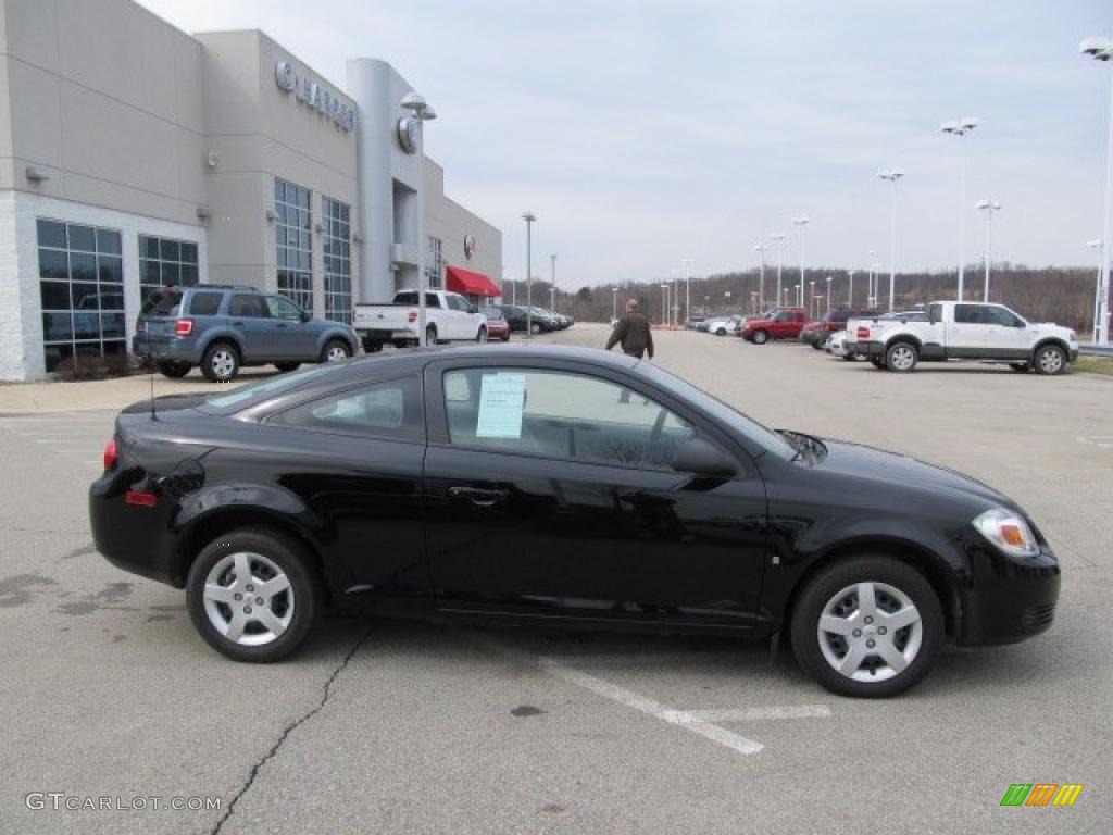 2007 Cobalt LS Coupe - Black / Gray photo #2