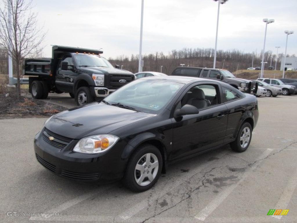 2007 Cobalt LS Coupe - Black / Gray photo #5