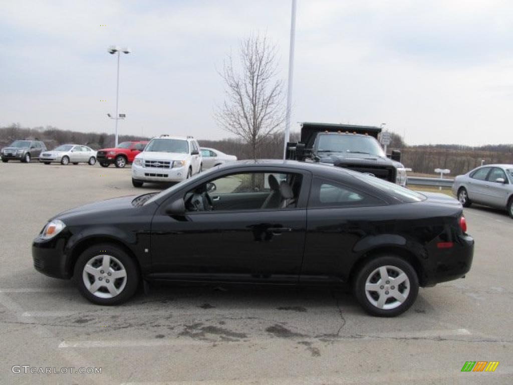 2007 Cobalt LS Coupe - Black / Gray photo #6