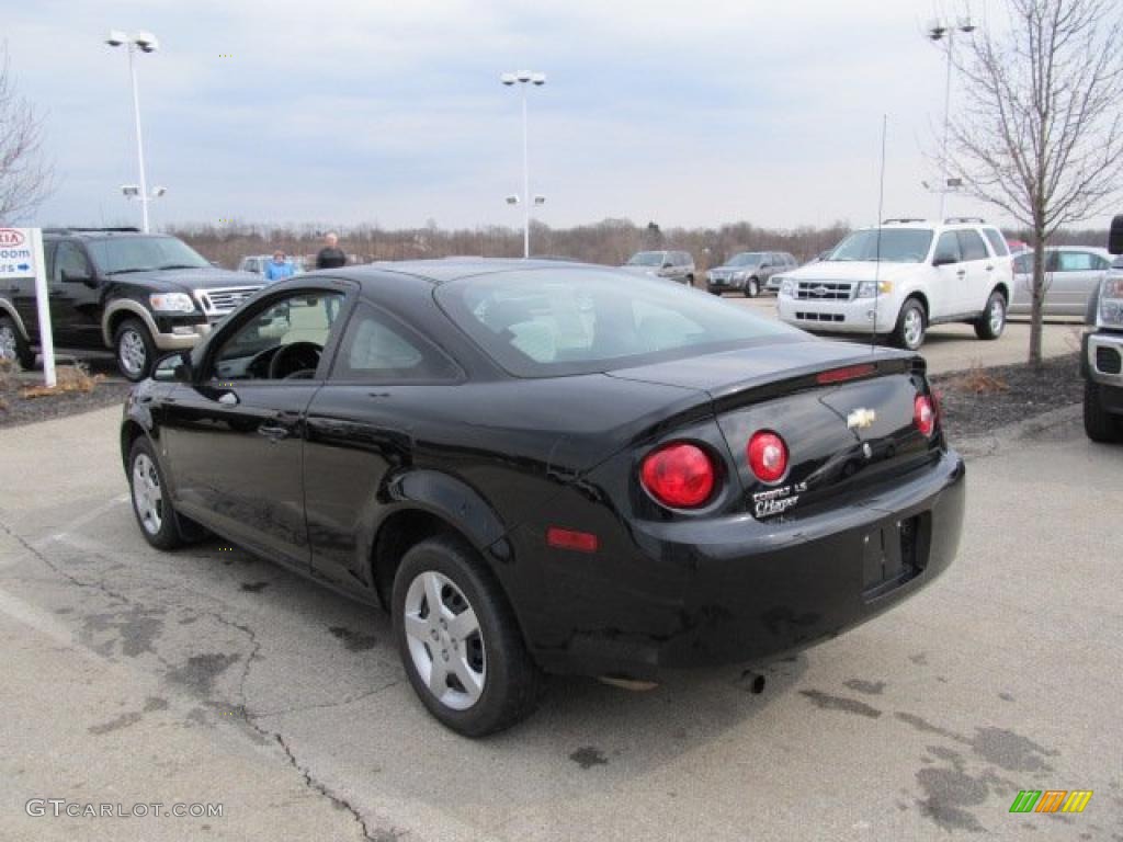 2007 Cobalt LS Coupe - Black / Gray photo #7