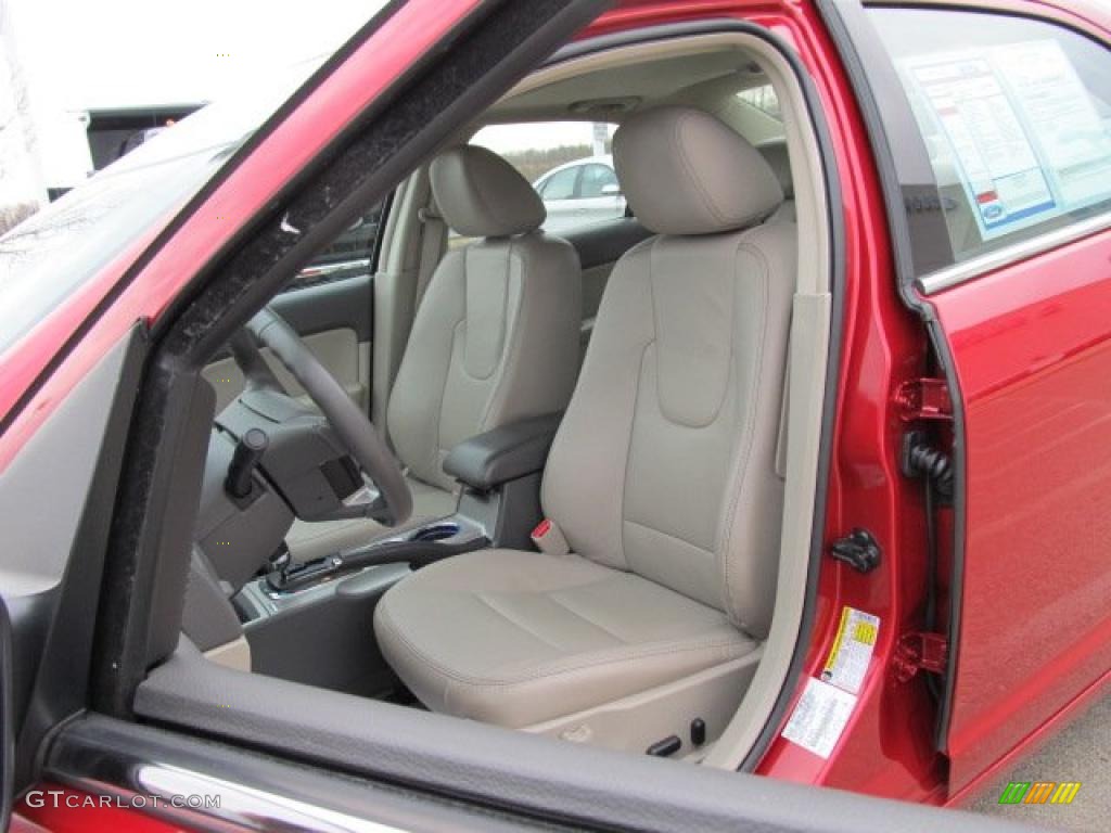 2010 Fusion SEL V6 - Sangria Red Metallic / Medium Light Stone photo #15