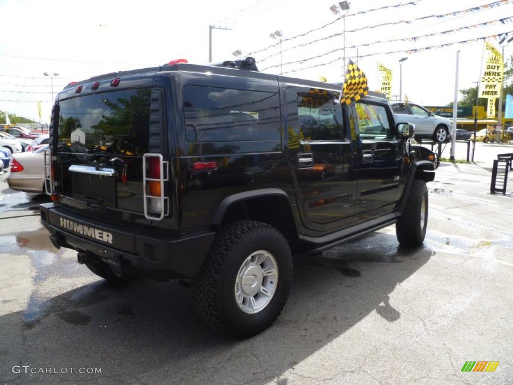 2003 H2 SUV - Black / Wheat photo #6