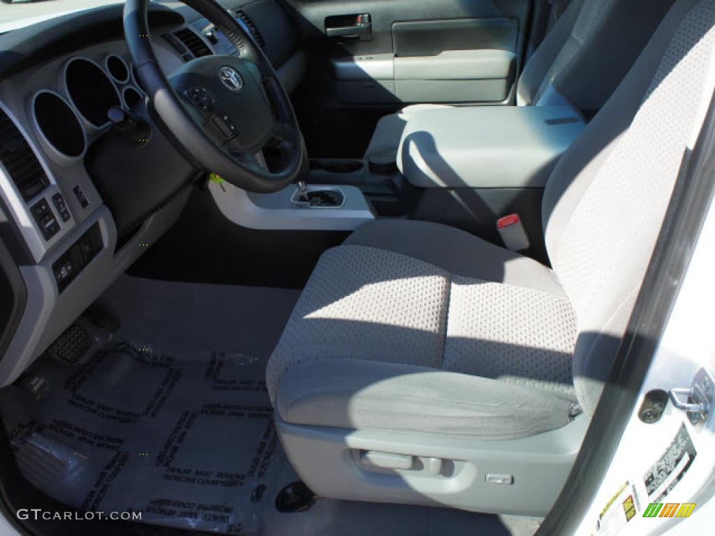 2008 Tundra SR5 Double Cab - Super White / Graphite Gray photo #10